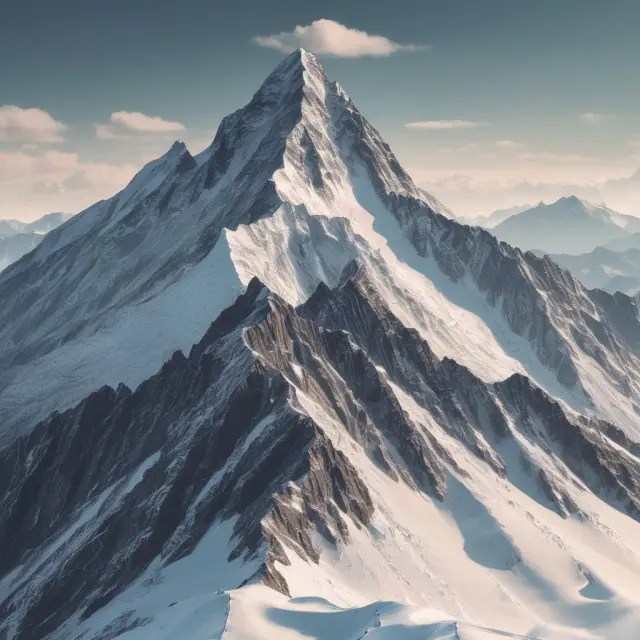 A person scaling a mountain with various peaks, representing data points; removing extreme outlier peaks (two highest and two lowest) leads to accurate mean value at the summit