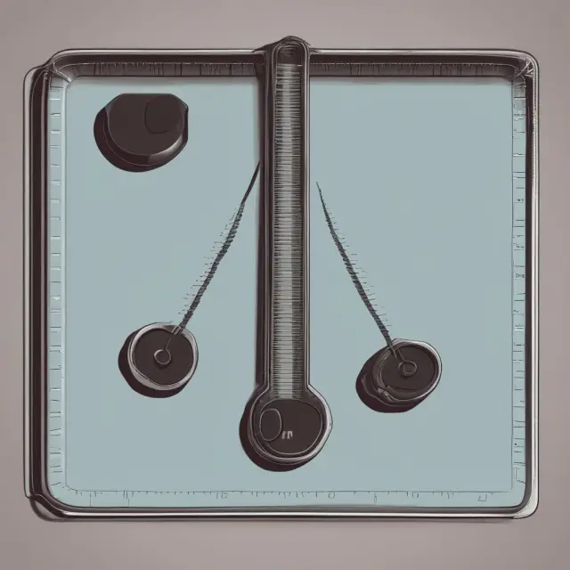 An image of a balanced scale with outlier weights removed, illustrating the concept of calculating a trimmed mean.
