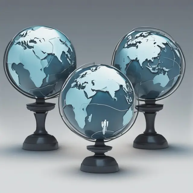 Three interconnected globes representing Profit, People, and Planet in the context of the Triple Bottom Line.