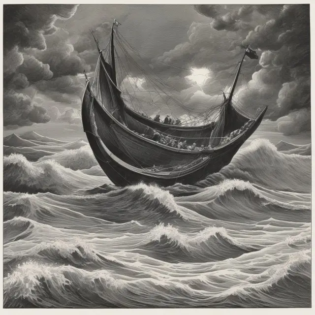 TARP anchors Wall Street amidst stormy seas of criticism, symbolizing the ongoing debate regarding its necessity and impact.