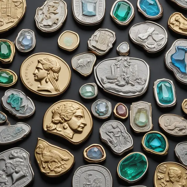 An ancient scale balances traditional precious metals and evolving market trends, illustrating the troy ounce
