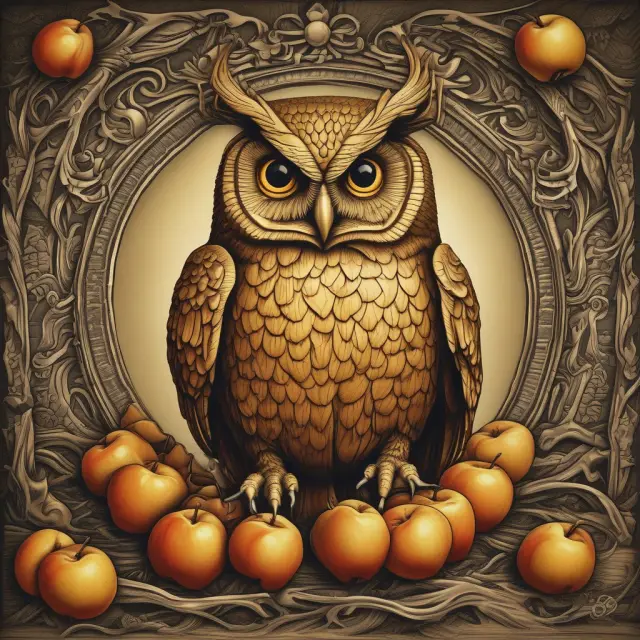Golden apples representing different types of trust funds guarded by wise owls symbolizing guidance from professionals