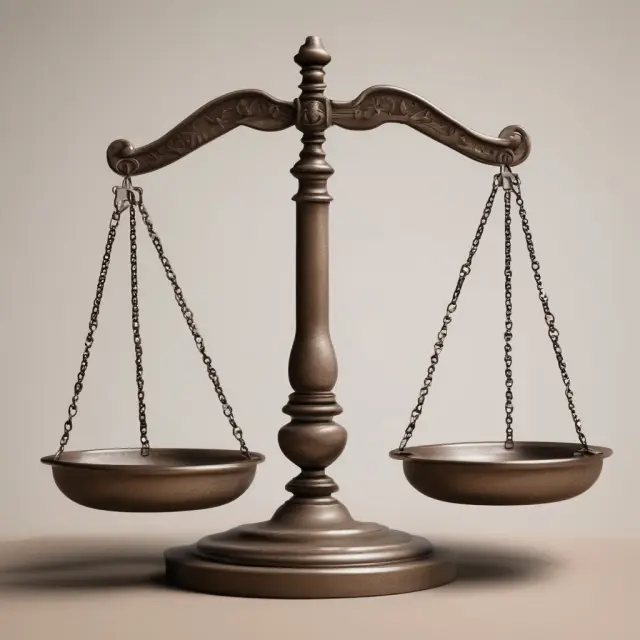 Scale with individual trustees and financial institutions, illustrating the decision-making process for choosing the best trustee