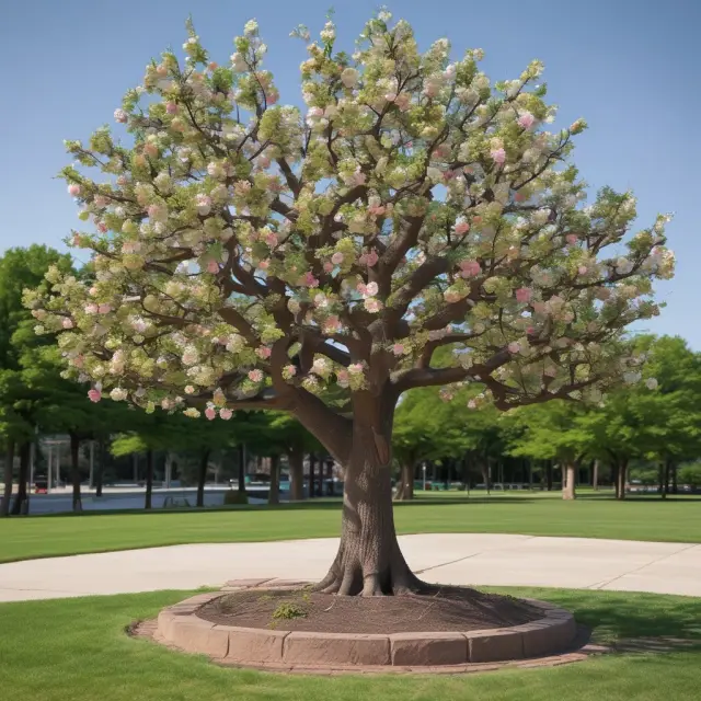 A blooming tree with primary and contingent branches representing designated beneficiaries in estate planning