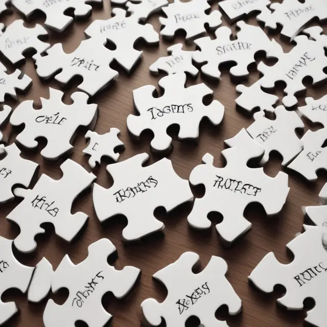 A vibrant puzzle showcasing interlinked pieces representing various trust types - Revocable and Irrevocable - emphasizing efficient estate planning strategies.