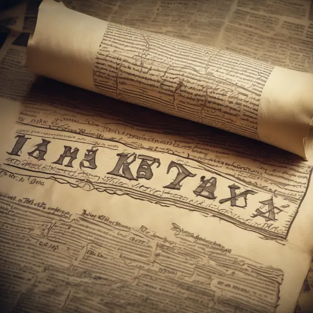 A vintage scroll opening to reveal tax forms for filing requirements, estate taxes, and income taxes