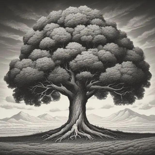 A sturdy tree symbolizing trust indentures blooms with bondholder protection, transparency, and storm resistance. Protecting investors from bankruptcy risks.