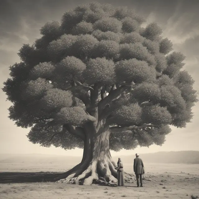 A trust company represented as a guardian tree with clients