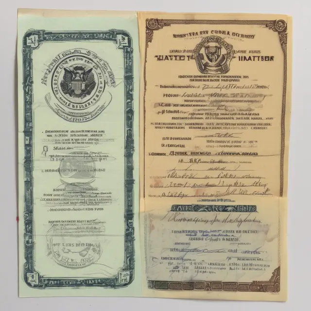 Passport, birth certificate, and driver