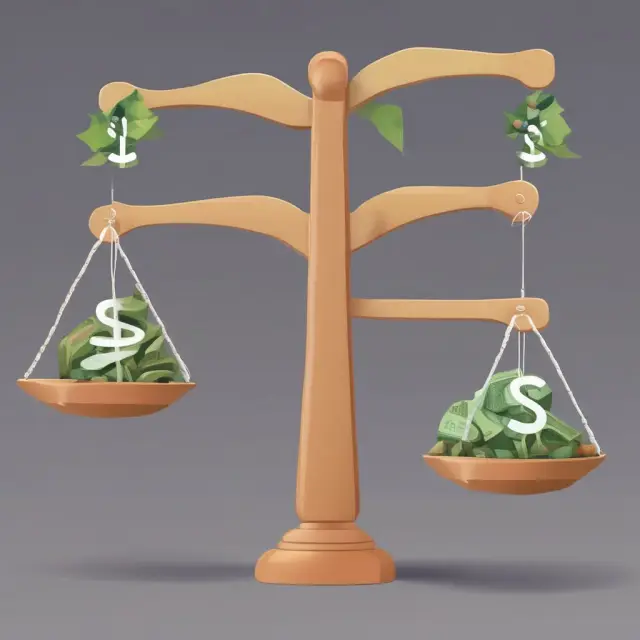 A seesaw with three scales representing investment performance metrics: IRR, NPV, and TWR, demonstrating their balancing act in the context of long-term equity investments