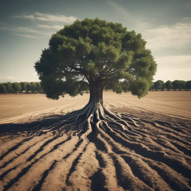 Tree symbolizing a turnkey business with strong foundations and potential for growth