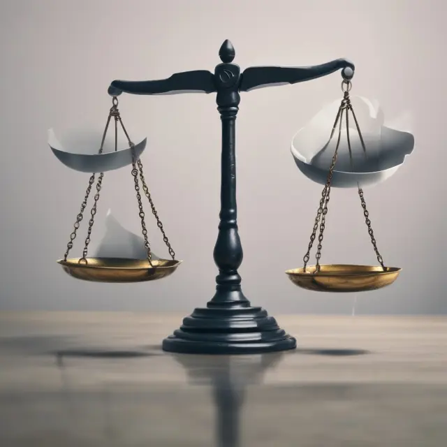 Scales with financial records weighing potential risks and rewards for turnkey business investment