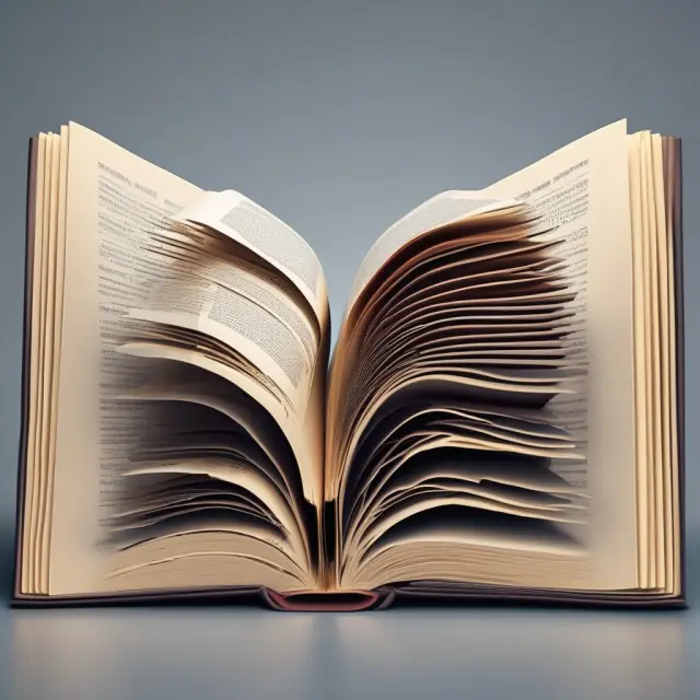 A stack of pages in an open book symbolizing different mutual funds: Index Fund (low turnover), Actively Managed Fund (high turnover)