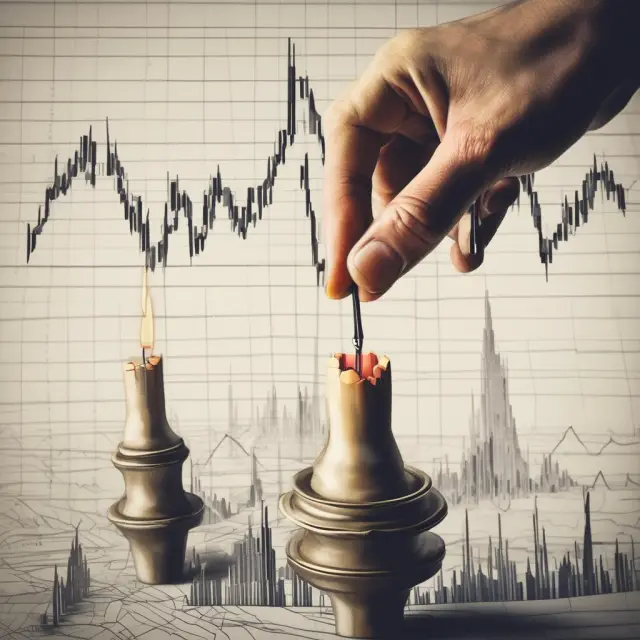 Two tweezers grasp a candlestick chart to illustrate the use of tweezer patterns for accurate trade signals