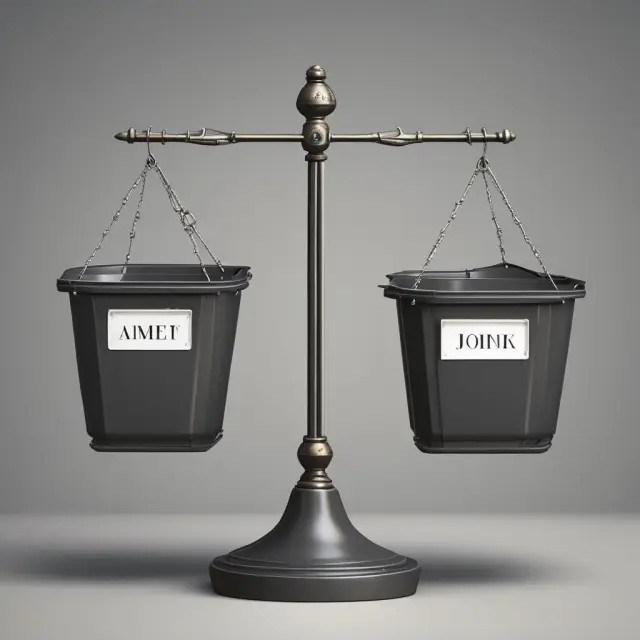 Image of two balanced bins, representing efficient inventory control through the two-bin system