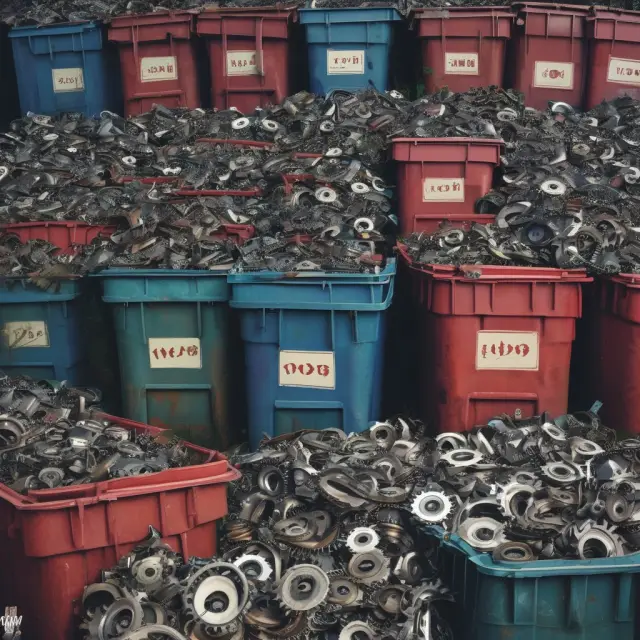 Two full bins labeled 