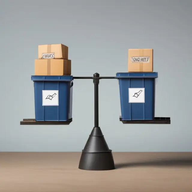 A visualization of the two-bin inventory system, demonstrating the challenges of managing fluctuations in demand while maintaining a stable inventory level.