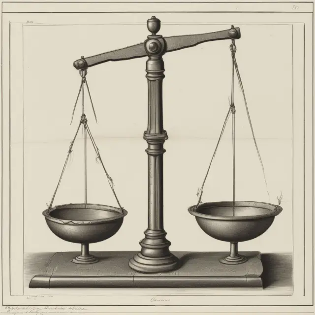 Two balances atop an F-test symbol, representing two-way ANOVA tests in finance and investment.