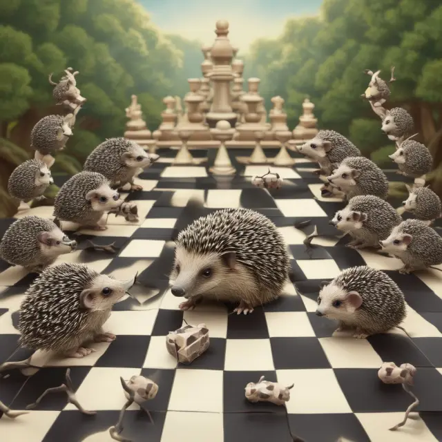 Hedgehogs in race, symbolizing hedge funds vying for investors amidst fee reductions and tax changes.