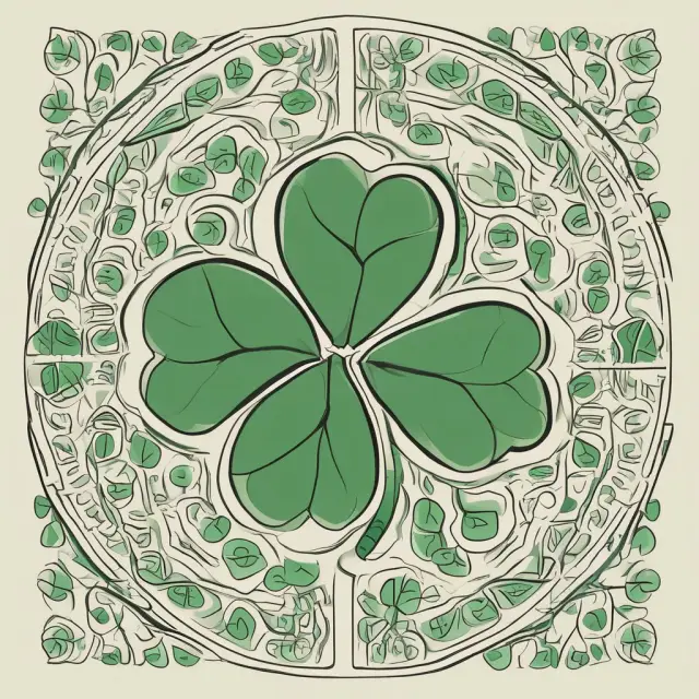 A three-leaf clover symbolizing freemium (base), fees on assets (middle) and performance fees with a cap (tip) as alternative hedge fund fee structures.