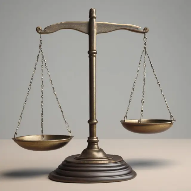 Image of a balance scale with false negatives (represented by objects) falling on the wrong side, emphasizing the importance of minimizing Type II errors in finance