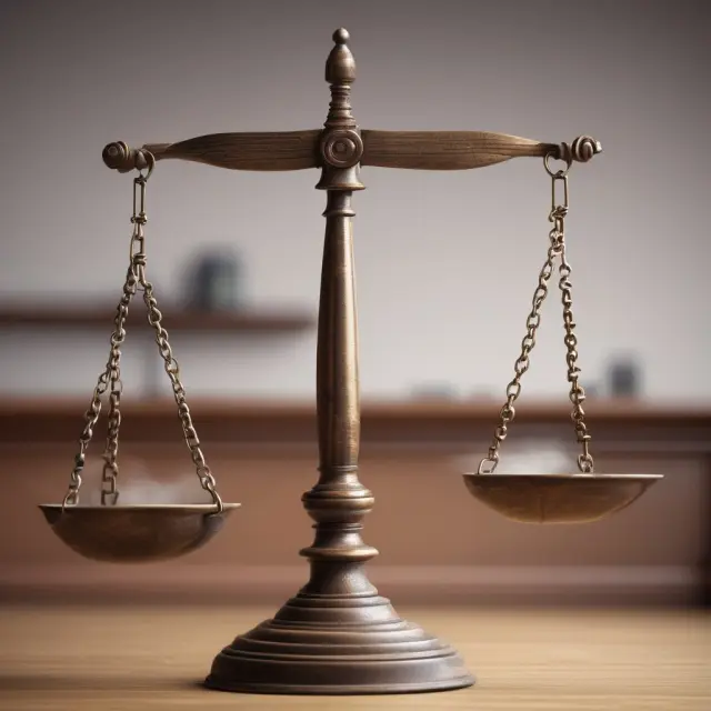 False positive: Scale tilting towards guilty verdict in a courtroom trial