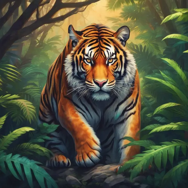 A regulator in the form of a tiger ensures compliance and oversight in the ICO market