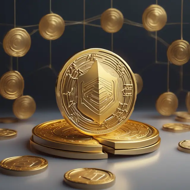 An image of smart contracts issuing golden tokens on the tZero platform, with regulatory shields protecting the ecosystem
