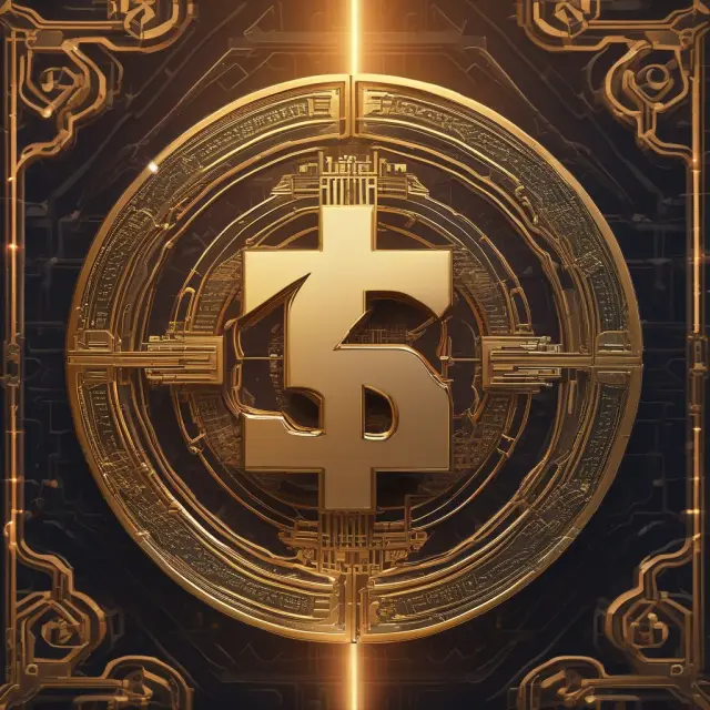Golden tZero logo on a blockchain, representing secure and regulated tokenized asset trading