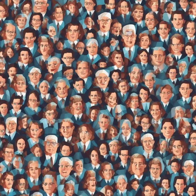 A diverse mosaic of faces illustrates individuals with varying employment statuses, reflecting the comprehensive view of labor conditions provided by both U-3 and U-6 rates