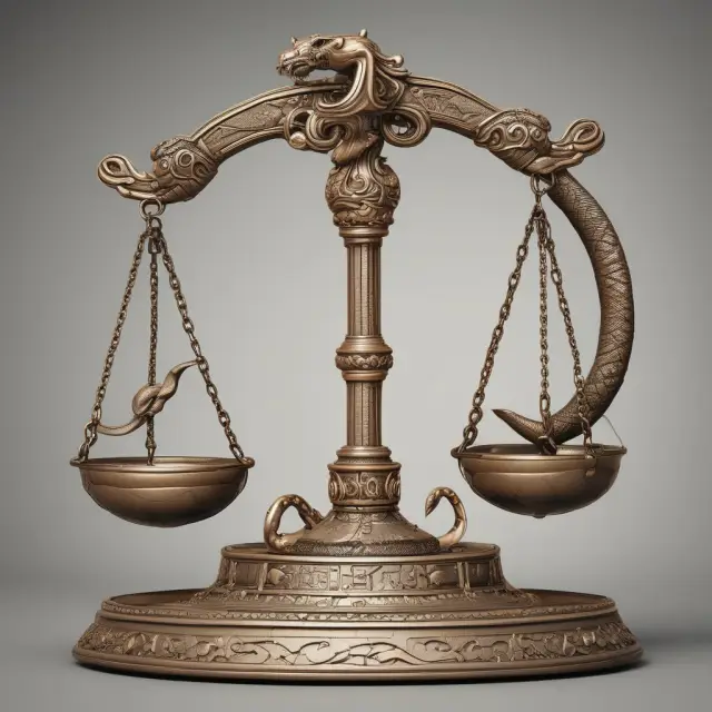 Image showing a scale unbalanced by unfair practices, snakes representing deception, and abusive claws hiding below.