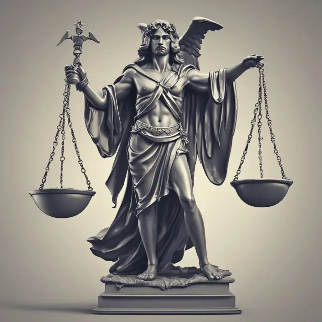 The CFPB and FTC safeguarding consumers against UDAAP violations through the imagery of mythical guardians standing firm on the scales of justice.