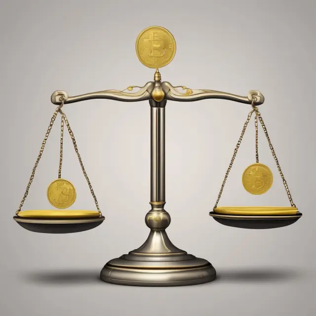 Gold scales tipping unfairly with gold coins falling on one side, representing UDAAP violations.
