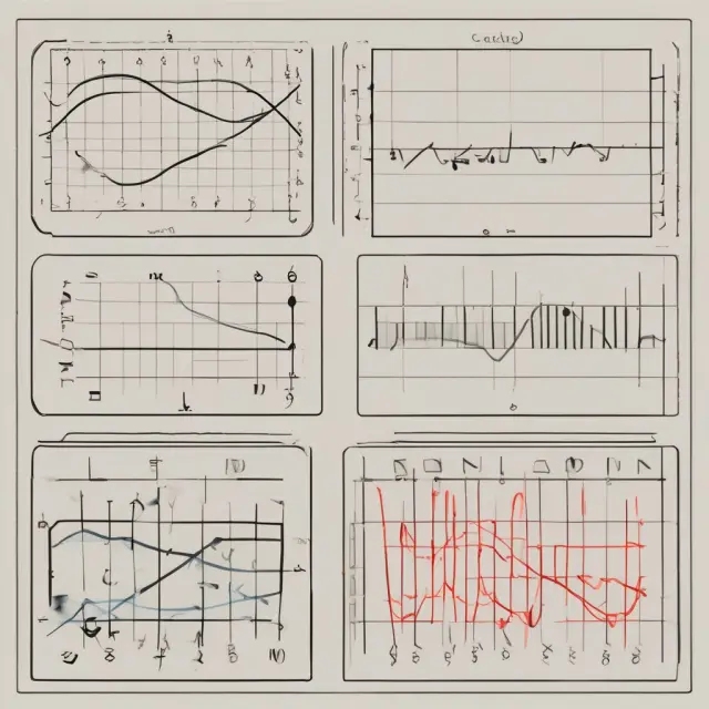 A metaphorical representation of the Ultimate Oscillator and Stochastic Oscillator compared: one calculated using percentage price deviations, and the other with averages.
