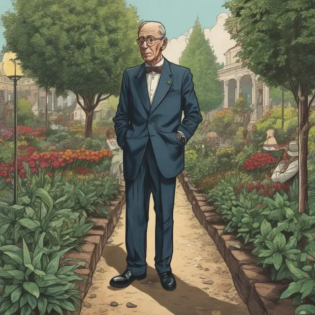 A governor tending to a garden filled with unauthorized rogue plants symbolizing the importance of preventing ultra vires acts in corporate governance