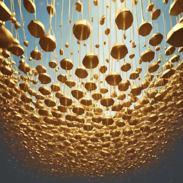 An image of a safety net filled with gold coins pouring down to illustrate the financial protection offered by an umbrella policy.