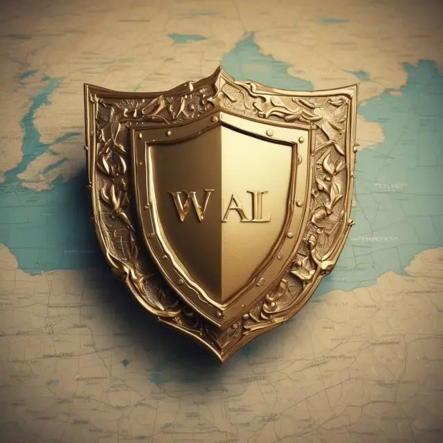 Golden map illustrating how state laws impact asset protection using umbrella policies and additional strategies
