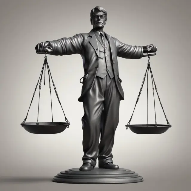 An umpire holding scales represents the benefits of fair dispute resolution for policyholders in insurance disputes.