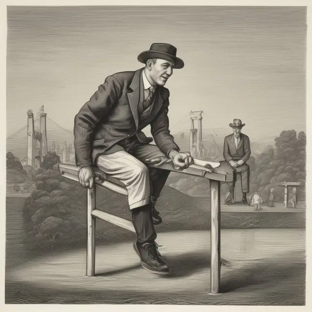 An elegant, neutral bridge symbolizing the role of an umpire in resolving disputes between investors and insurers