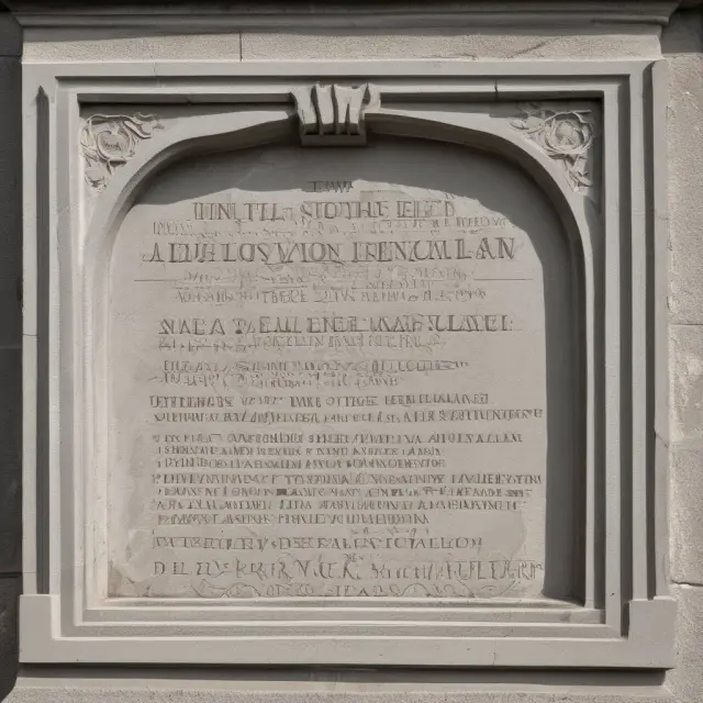 A foundation stone inscribed with complex engravings, symbolizing the importance of unadjusted basis as the cornerstone for depreciation calculations