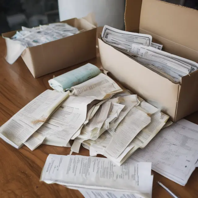 Time capsule containing documents representing initial costs of an asset