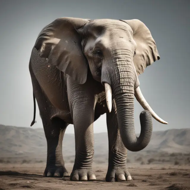 An insurance elephant, representing stability and resilience, stands tall amidst dynamic financial markets, symbolizing the insurers