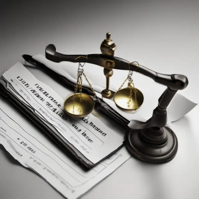 Scales balance Unallocated Loss Adjustment Expenses (ULAE) against Allocated Loss Adjustment Expenses (ALAE), representing insurance policies