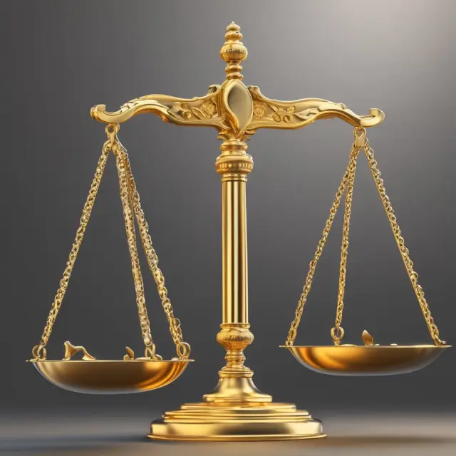 Two golden scales depicting the balance between appropriated and unappropriated retained earnings, illustrating a company