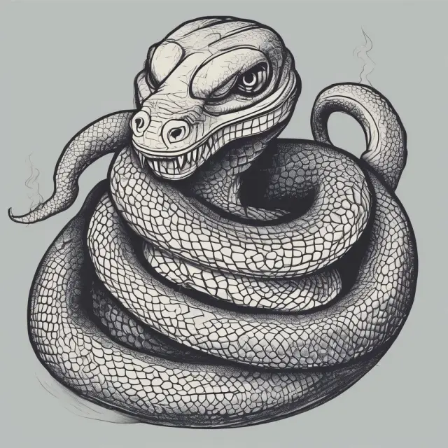 A masked snake among legitimate insurers, representing the deception of unauthorized insurers