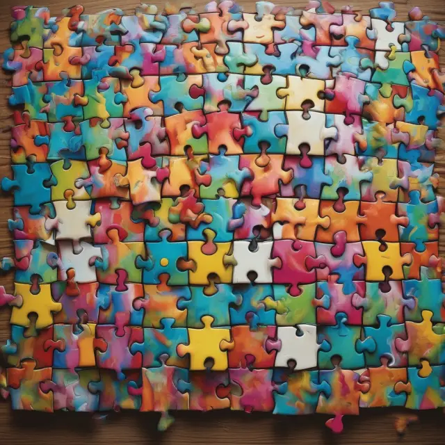 A metaphorical jigsaw puzzle unveils a pure-play company
