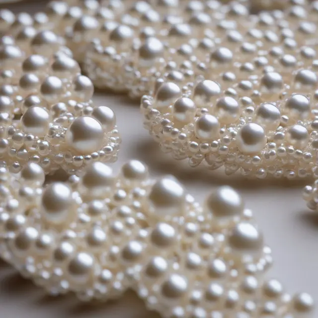 Threadballs transforming into valuable pearls symbolizing unbundling leading to increased revenue.