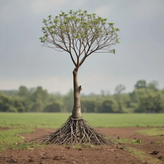 Tree sheds old branches to grow new ones, representing the effects of unbundling on catering to diverse consumer preferences