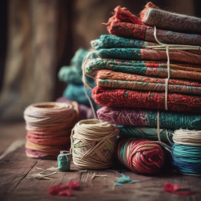 An intricately woven tapestry being unraveled, symbolizing the process of answering frequently asked questions about unbundling in finance