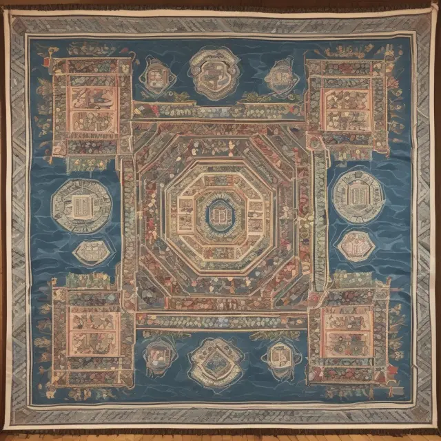 Vibrant tapestry depicting threads symbolizing diverse full-time, evening, weekend, online, and global MBA programs at UNC Kenan-Flagler Business School